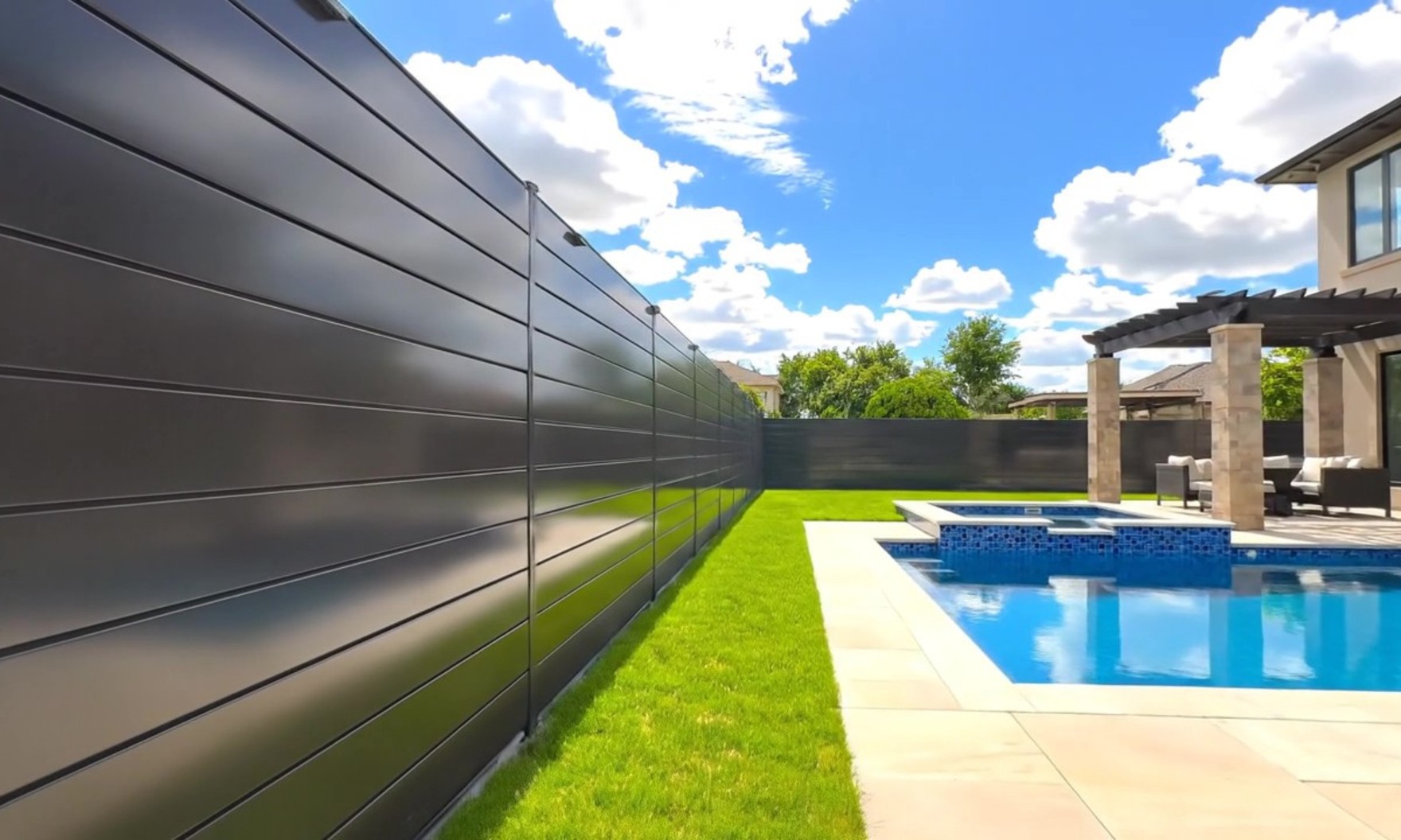 ecFence Natural Bronze installation