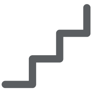 Stepped terrain pictogram (custom)